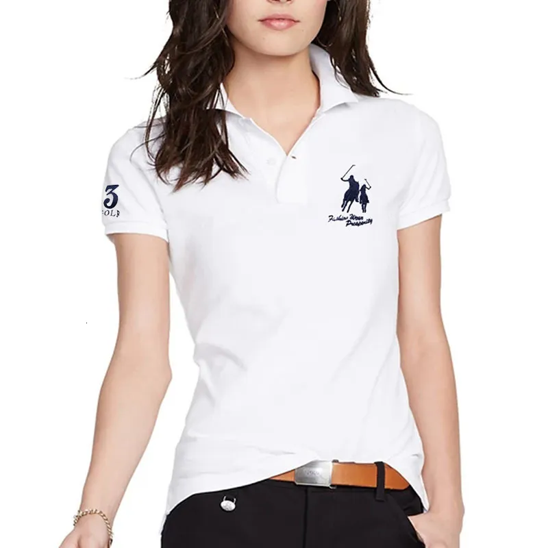 Kobiety w stylu letnim w stylu kobiet w stylu Women Bighorse koszulka Polo