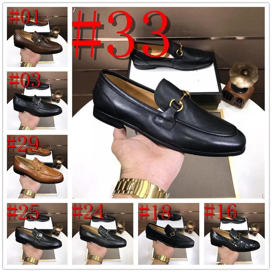 Festsko Herr Elegant Coiffeur Designer Loafers Italienskt Mode Herr Skor Bröllopsklänning Skor Herr Formella Lyx Märken Ayakkabi