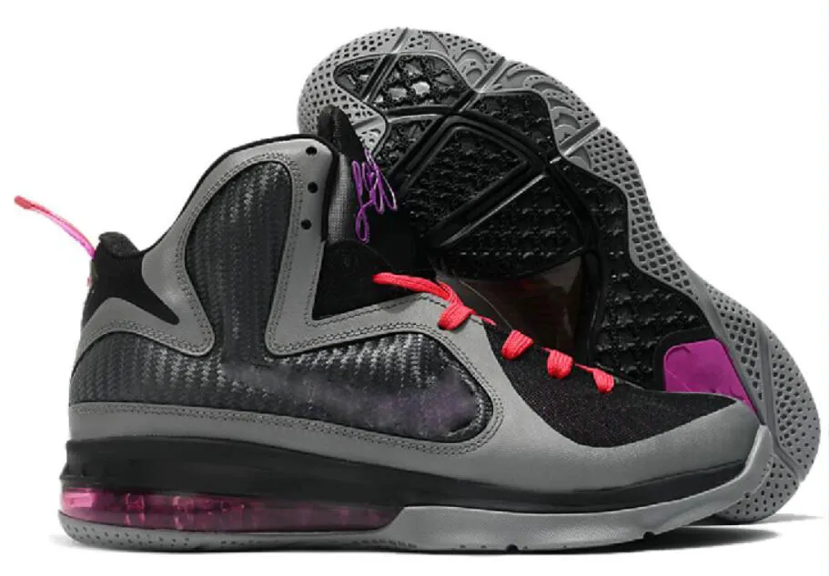 Lebrons James 9 9s IX Men Basketball Shoes Purple Watch The Throne Big Bang Christmas Freegums