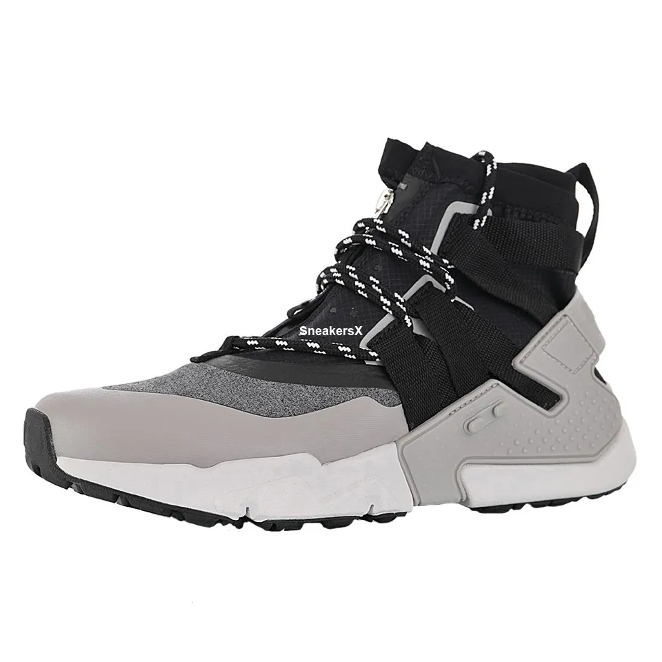 Huarache Gripp Atmosphere Grey Black Sports Shoes For Men Huaraches Boot Womens Husache Running Shoe Women Huraches Sport Boots Man Trackers Sneakers AO1730-004