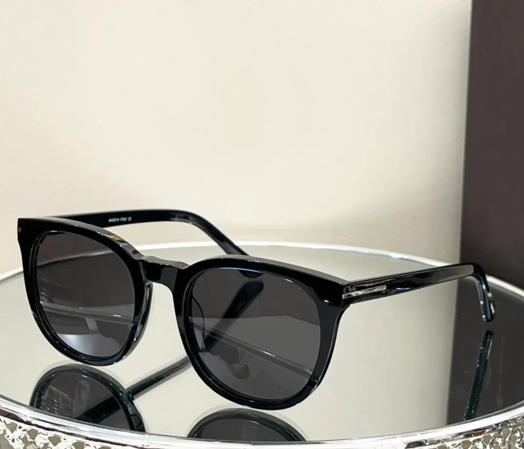 0858 Occhiali da sole da uomo nero lucido / grigio Ansel 858 Occhiali da sole Occhiali da sole firmati Sonnenbrille Occhiali da sole UV400 Occhiali con scatola