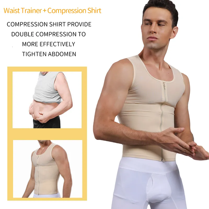 Waist Tummy Shaper Mens Slimming Body Gynecomastia Compression Shirts  Control Shapewear Trainer Chest Abs Slim Vest Male Corset 230331 From  Bong06, $25.52