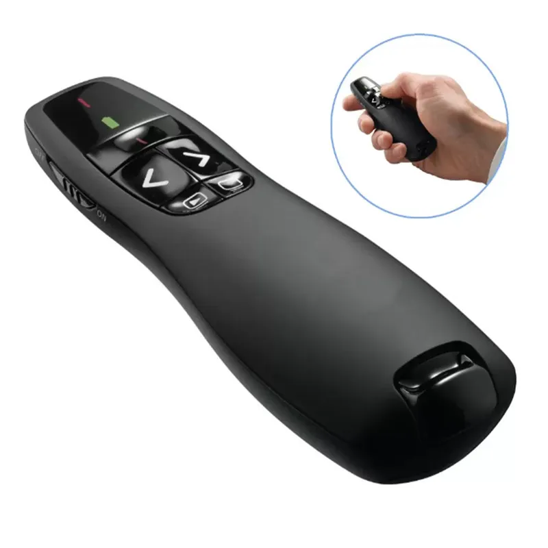 2.4GHz USB draadloze presentator Red Laser Pen PPT Remote Regeling met handheld pointer voor PowerPoint -presentatie