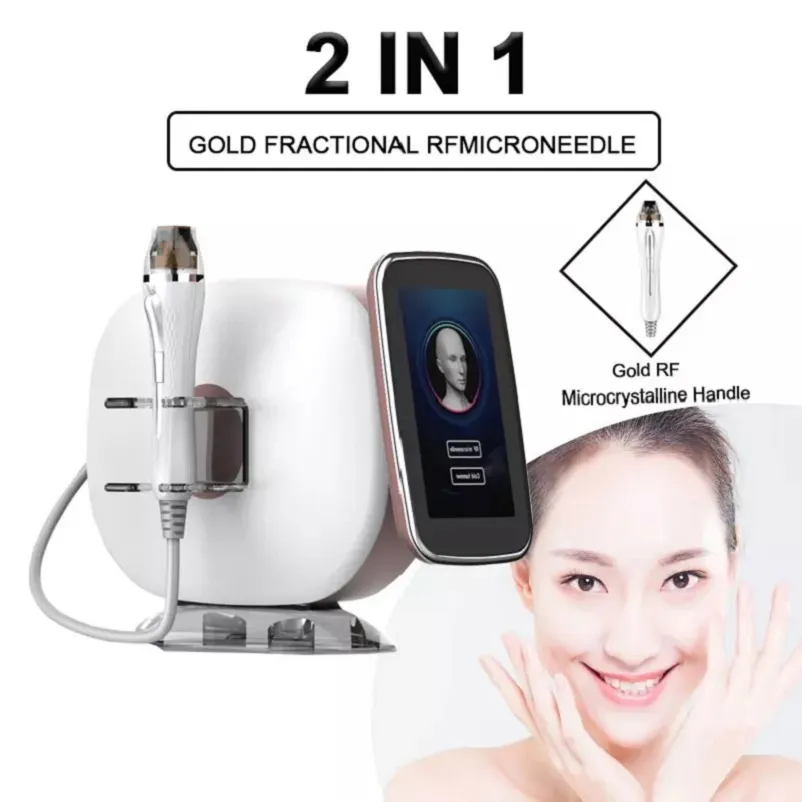 Professionele micro-naaldstempel RF Face Lift Stretch markeringen Verwijderen Anti-rimpel gezichtslaserbehandelingsmachine
