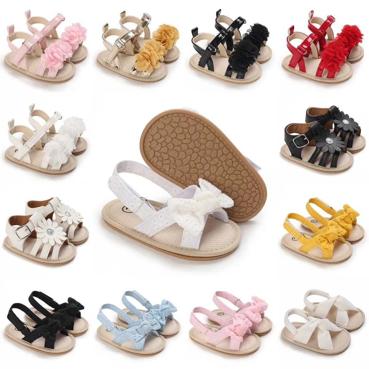 Sandals Dome Camera's Summer New Boys 'en Girls' First Walking Shoes Casual Elegant lederen rubberzolen babyschoenen Stijlvolle ademende strandsandalen Z0331