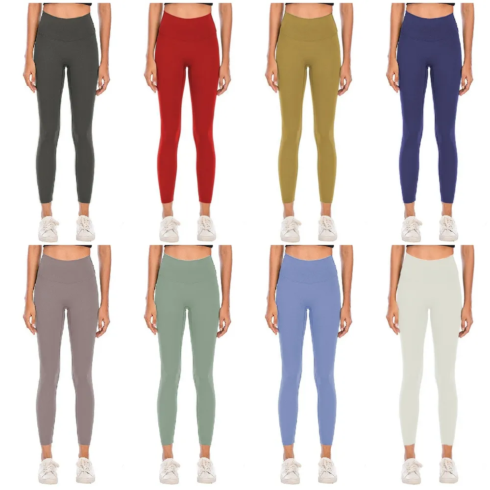 Kvinnor yoga leggings långa outfit naken känsla hög midja kvinna sport byxor fiess andningsbar träning sömlös designer flicka gym byxor som kör 2023 het sälj topp