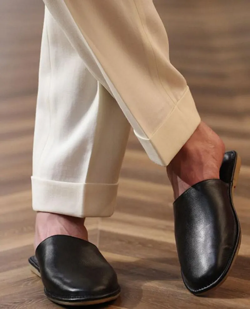 Cow skin shop slippers