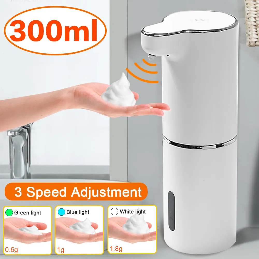 Haushaltsdiverses Schaumseifenspender Automatischer berührungsloser Sensor USB Smart Foam Machine 300ML Infrarot Flüssigseifenspender Pumpe Händedesinfektionsmittel