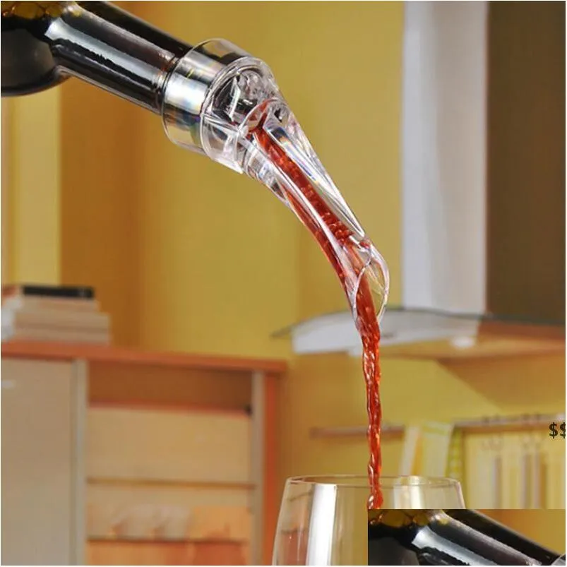Бар инструментов Wine Aerator Pourer Parter Party Supply Red Accessories Pood Safety с фильтром RRB16244 Доставка доставки дома сад Kitche DH8RC