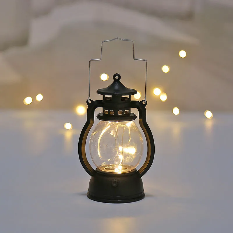 Rustic Oil Lamp Set Of 3 - Vintage Bronze Hurricane Lamps For Home Decor & Emergency Lighting (12.6")