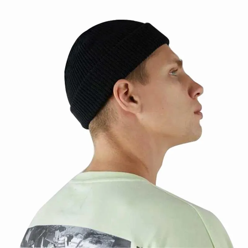 Hattar kepsar vinter varma mössor casual kort tråd hiphop hatt vuxna män beanie kvinnlig ull stickad skalle elastisk unisex