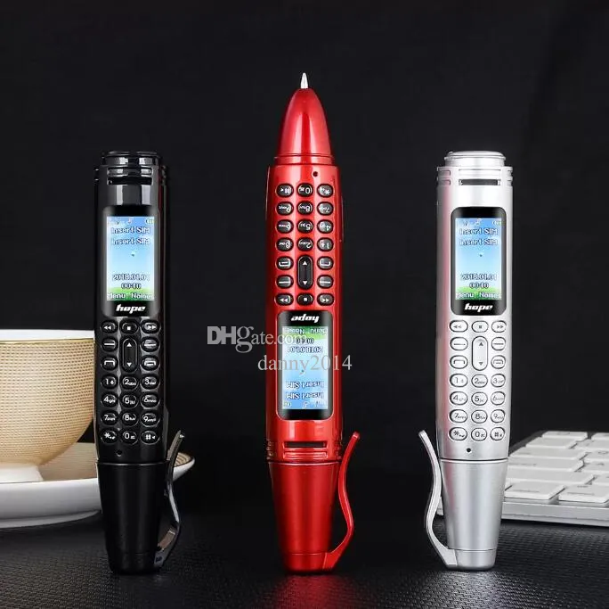 6 in 1 Multifunktions-Stift-Handys Taschenlampe Tragbare Mini-Taschenlampen Miniatur-Bluetooth-Dialer MP3-Kamera Mobiles Unicom-Backup-Kleinhandy