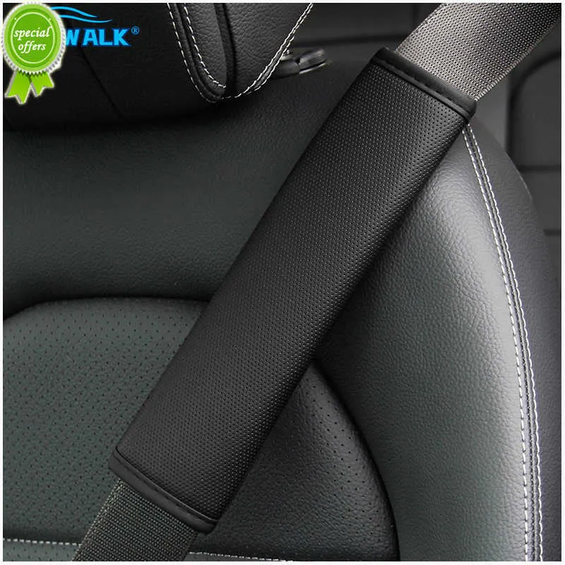 New Car Seat Belt Cover PU Leather Breathable Universal Auto Seat Belt Covers Cushion Protector Safety Belts Shoulder Protection