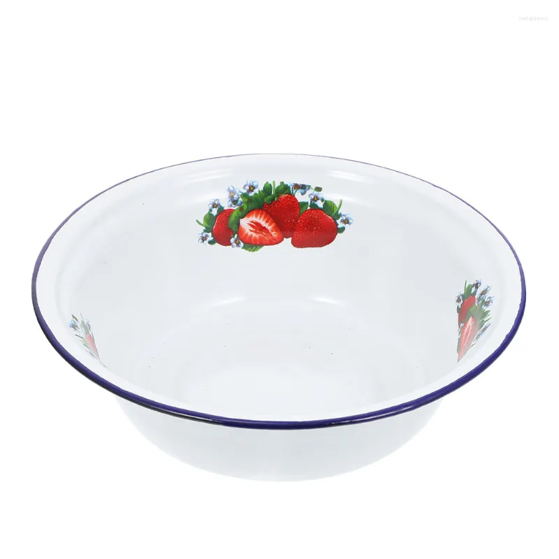 Kommen notenschotel roestvrijstalen kom vintage lade saladedressing container camping servies diner borden glazuur bekken