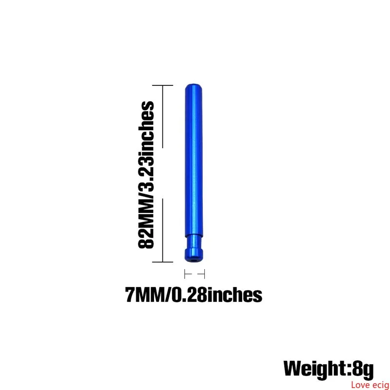 Nowy przycisk Dropper samokrządzenie jeden hitter 80 mm metalowy tytoń tytoniowy palenie papierosy do rury rur hornet aluminiowe rurki