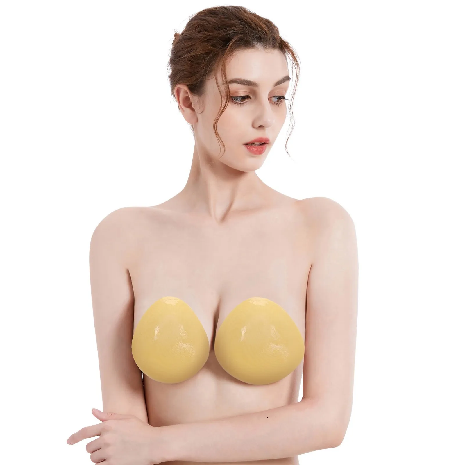 Breast Pad Strapless Sticky Bra Lift Up Backless Double Sided Adhesive Air  Holes Clear Straps Slip Under Dress Pasties 230331 From Bong06, $10.77