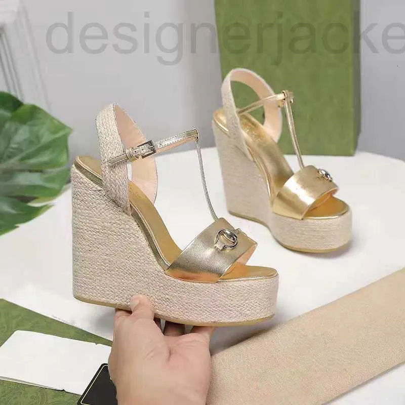 Sandals Designer Luxury Tallo Canna Canta Sandali intrecciati Sandali in metallo Piattaforma femminile Piattaforma femminile Teli super alti 13 cm G8BI