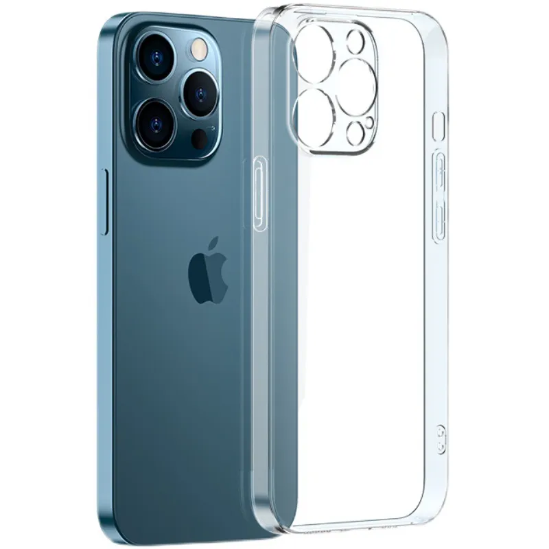 حالات واضحة للغاية من طراز TPU-رفيعة جدًا لـ iPhone 15 7 8 Plus XS MAX XR 11 12 13 MINI SLIM SILICONE PHONE COVER