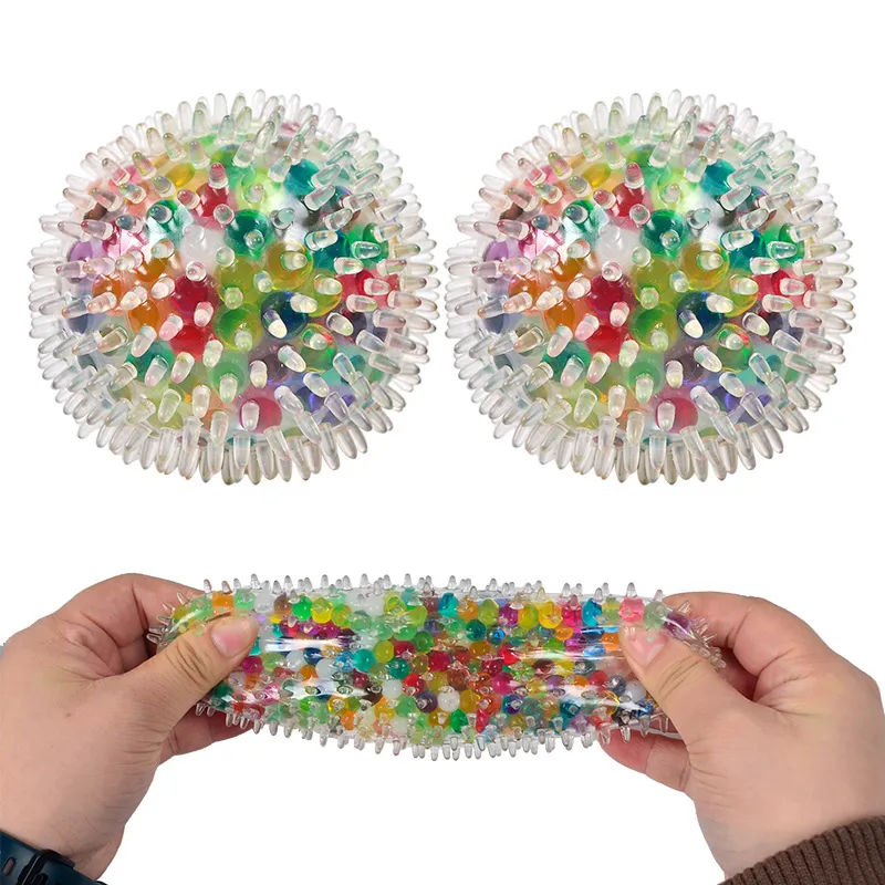 Spiny Water Pärlor Squishy Ball Fidget Toy Squish Ball Anti Stress Venting Balls Funny Squeeze Toys Stress Relief Dekompression Toys Axst Reliever