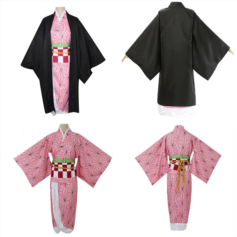 Japanese Anime Cosplay Costume Kimono Outfit Prop Set 