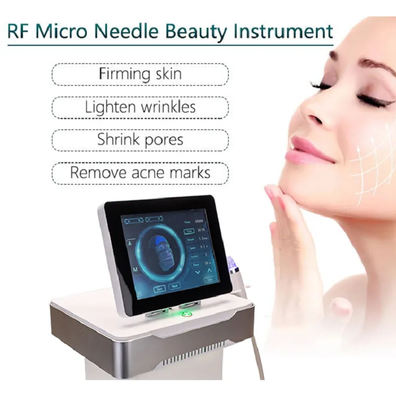 홈 뷰티 악기 휴대용 최고의 효과적인 주름 제거 스트레치 마크 제거 분수 RF Microneedle Machine