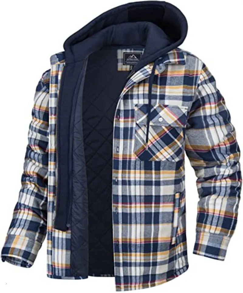 Hommes Vestes Hommes Chemises À Capuche Harajuku Plaid Manteaux D'hiver À Manches Longues De Base Décontracté Polaire Style Européen 5XL 230331