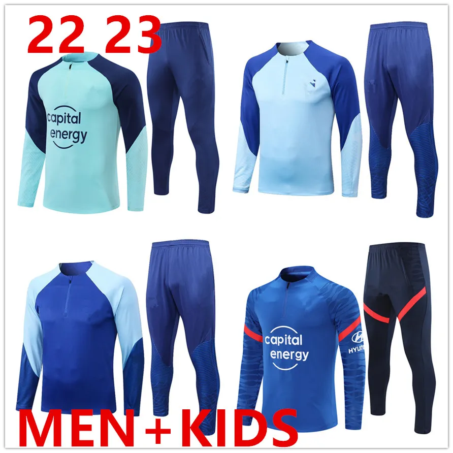 22 23 Camisa de futebol Madrids Rastreos de traje de treino Treinamento de futebol adulto masculino e infantil Terno esportivo 22 23 Jaquetas de futebol do Atlético do Atlético