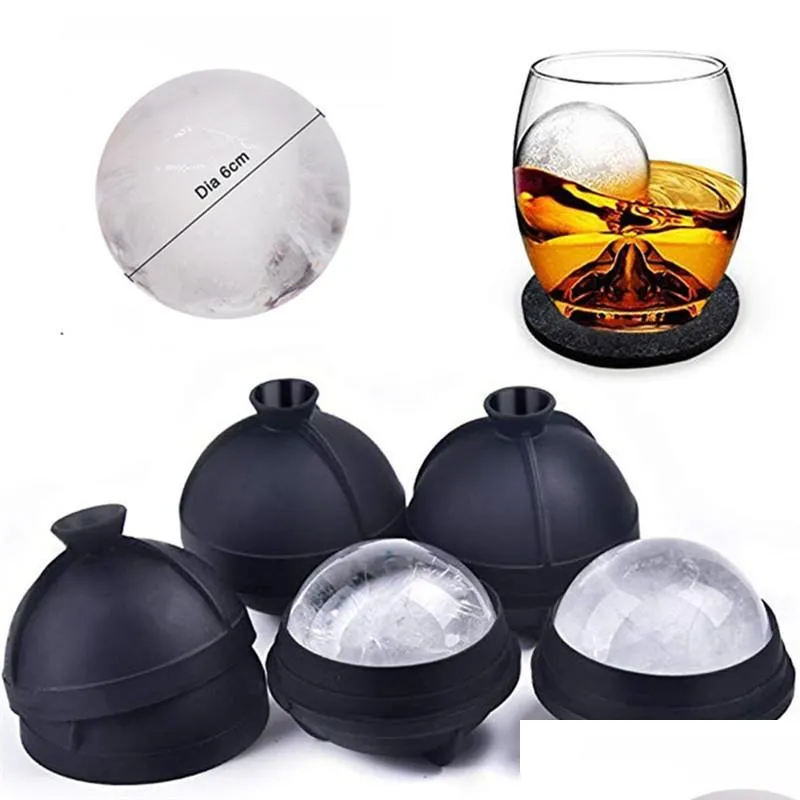 Outras barras de jantar de cozinha molde de bola de gelo sile redonda hóquei uísque cubo esfera mod 3d cocktail entrega de garda home kitching dhyna