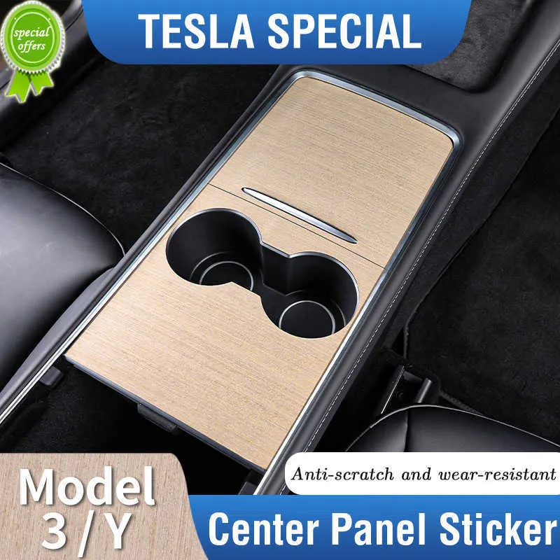 Nouveau autocollant de décor de couverture de garnitures de Console centrale de voiture pour Tesla modèle 3/modèle Y accessoires de Modification de lifting de Console centrale