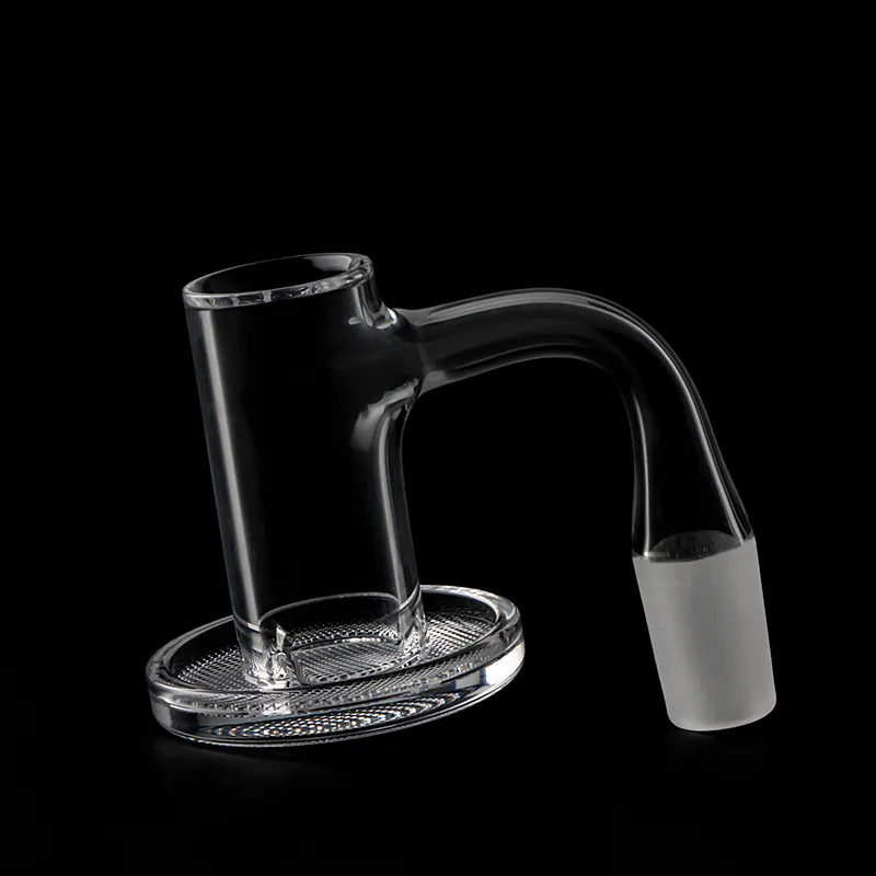 Full Weld Beveled Edge Quartz Banger 액세서리 14mm 18mm 10mm DAB Rig Water Pibes 용 그리드 바닥