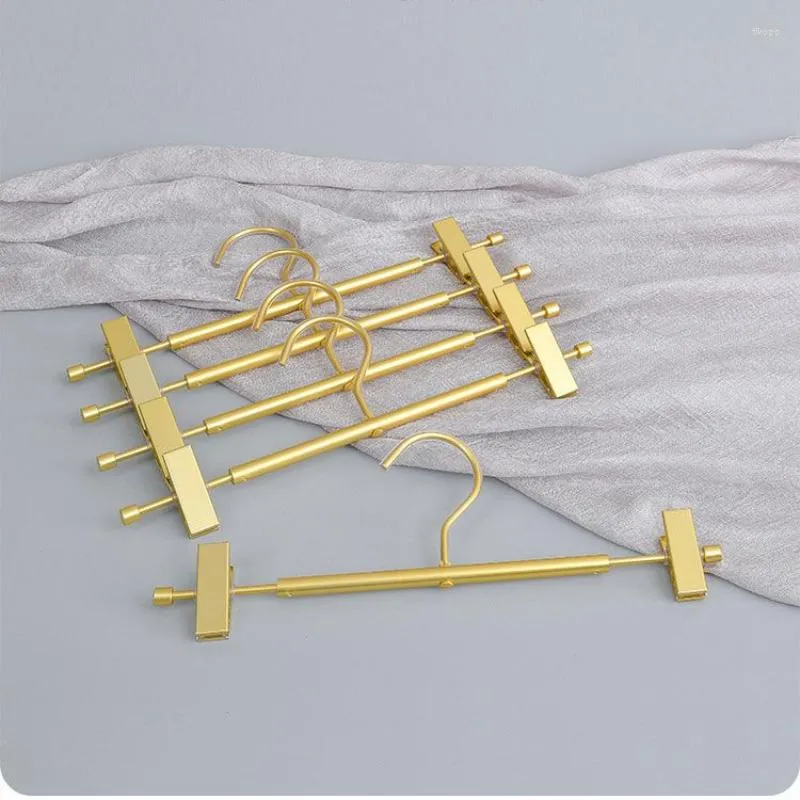 Hangers 5 Pieces Space Aluminum Alloy Pants Clip Metal Hooks Clothes Skirt Dress Trousers Wardrobe Multifunctional Storage Rack