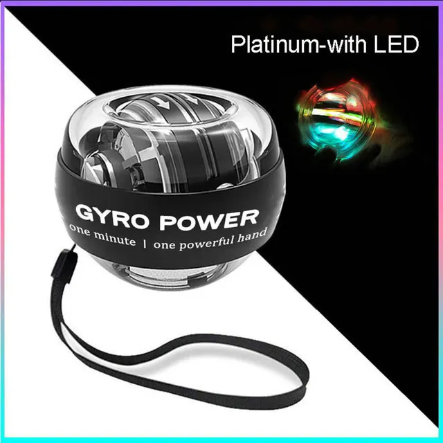 Power Wrists Strengthener Force Ball Gyroscope Spinning Rotor Gym Hand ...
