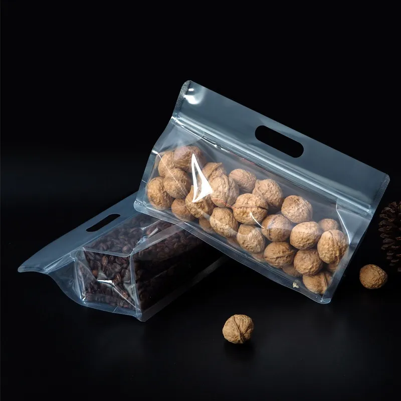 Eight-side Thickened Plastic Bag Transparent Sealing Packaging Bag Candy/Flower Tea/Cat Food/Fishing Bait Self seal Bag LX5521