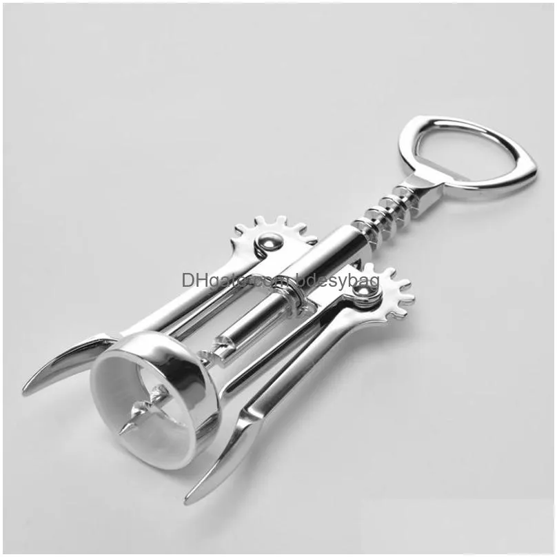 wine opener bottle stainless steel metal strong pressure wing corkscrew grape opener kitchen dining bar by sea rrb16220