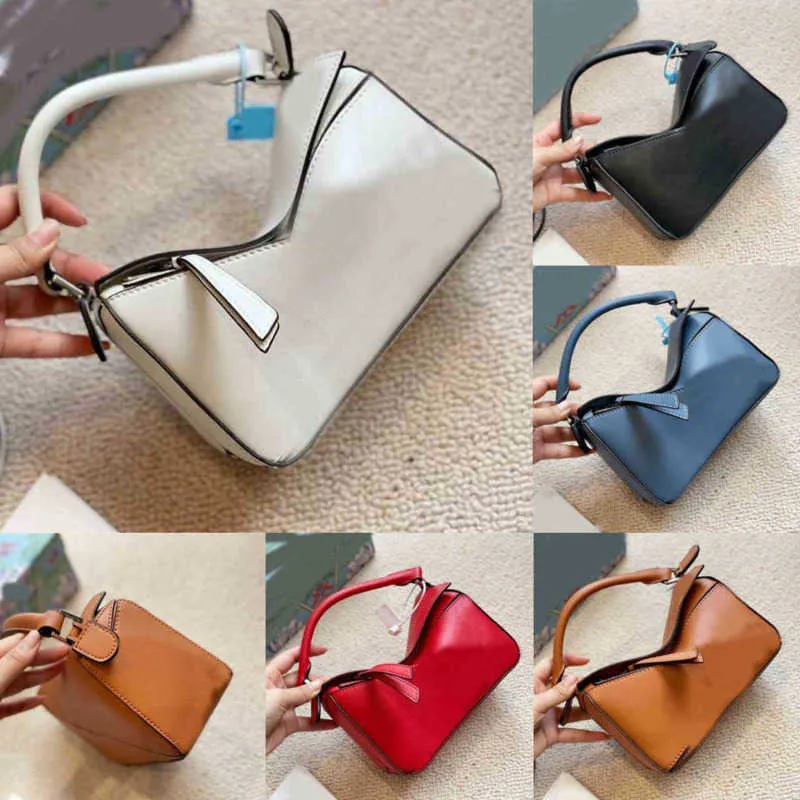 New Shoulder Designer Bags Shoulder Messenger Bag High Quality Ladies Wallet Leather Tote Geometric Handbag 220527