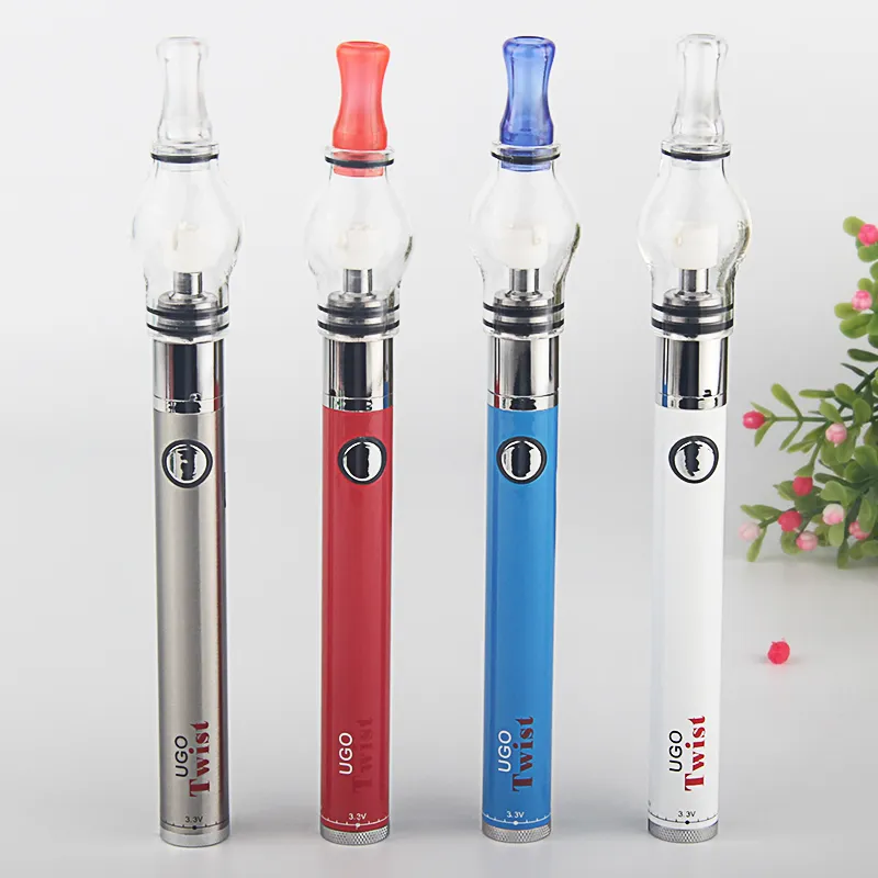 1PCS 510 VAPE-PEN UGO Twist Waporyzator Wax Vape Starter Zestaw rozruszny UGO-TWIL BAZTEK BATERIOWA Multi Colour