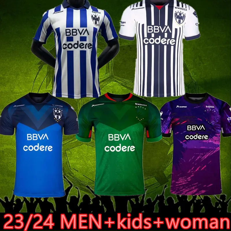 3XL LIGA MX RAYADOS MONTERREY SOCCER Jerseys 22 23 24 Home Away 3rd R.Funes Mori M.Meza V.Janssen 2023 Men Women Kids Kids Shirt Shirt Defiroser