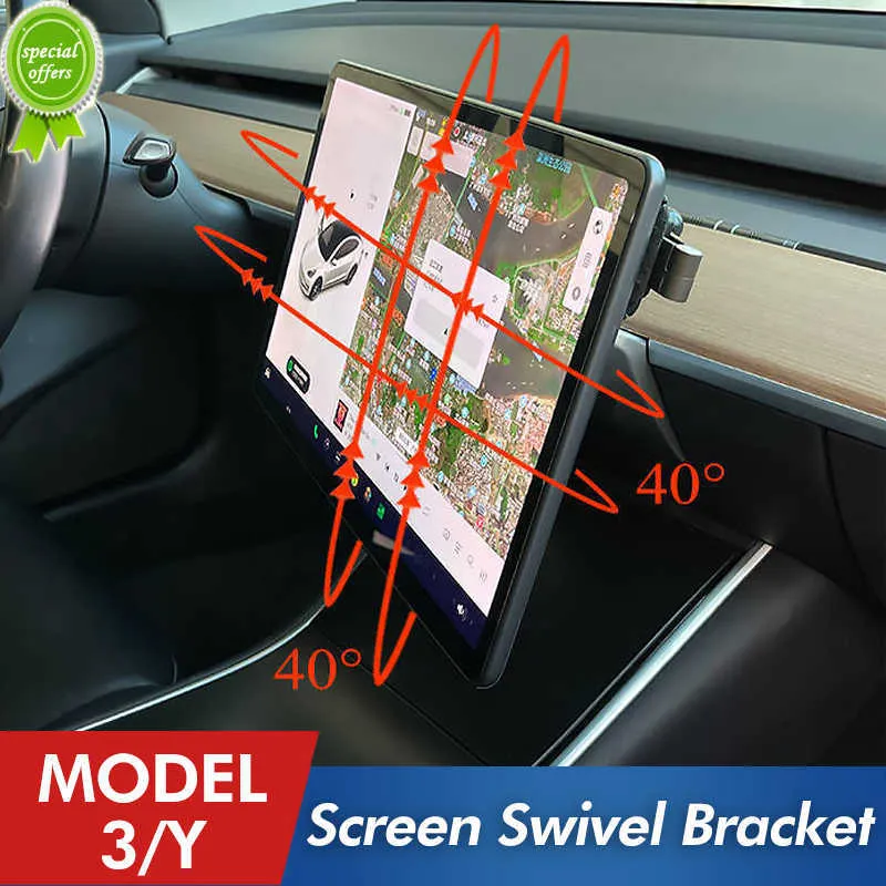 New Car Central Control Screen Display Staffa di rotazione per Tesla Model 3 / Y 2022-2023 Supporto per navigazione GPS Accessori per montaggio girevole