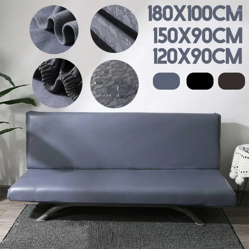 Chair Covers 120/150/180cm PU Leather Waterproof Sofa Cover Modern Slipcover Couch Elastic Seater Fundas De Protector