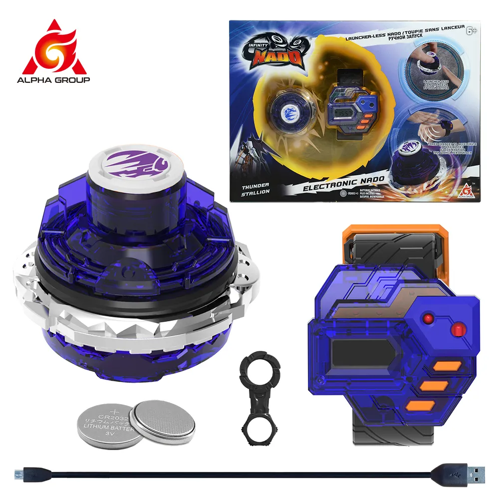 Toupie Infinity Nado 3 Original Electronic Thunder Stallion Controller Set  Anneau Métal Battle Gyro AutoSpin Tops Enfants Jouets 230331 Du 71,96 €