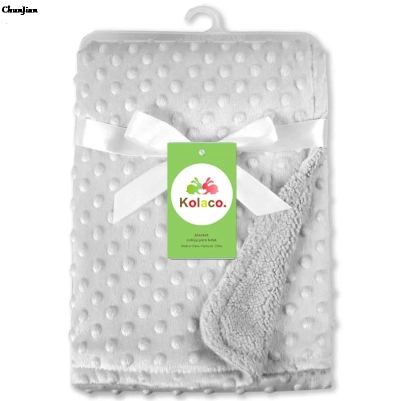 Filtar Swaddling 10070 cm Born Spädbarn Bäddar Set Pojkar Girls Warm Soft Swaddle Diapers Fleece Products 230331