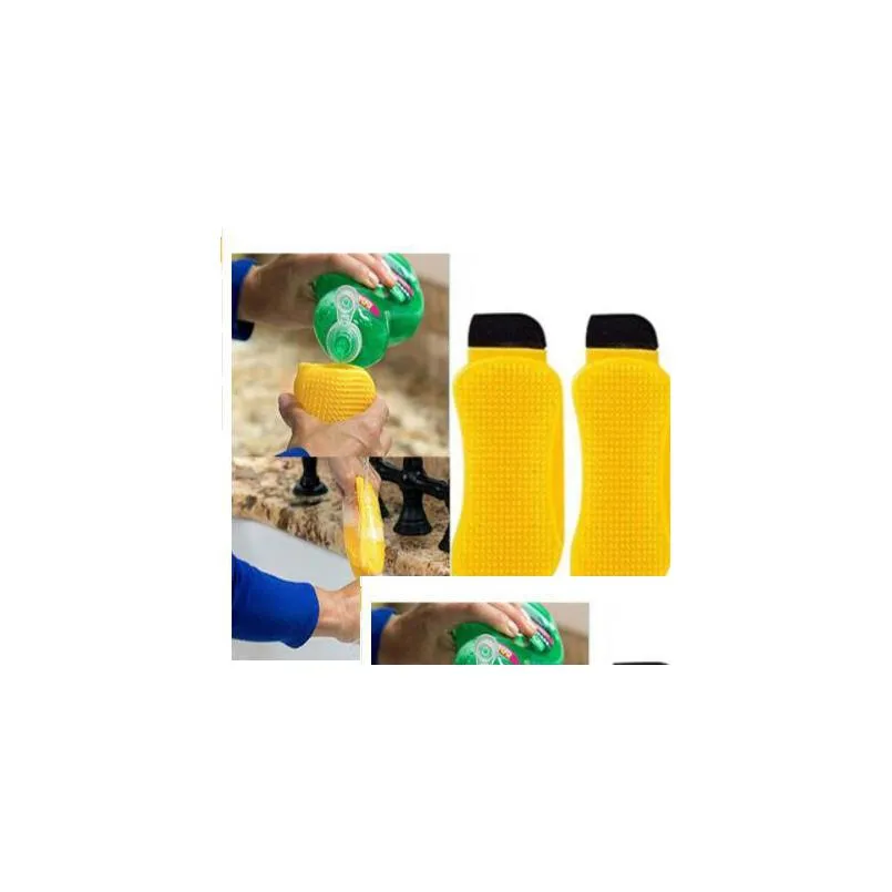 Чистящие щетки 3IN1 SILE Brush Sponge для кухни Mtipurpose Clean Tool Блюдо kka6452 Доставка Достав