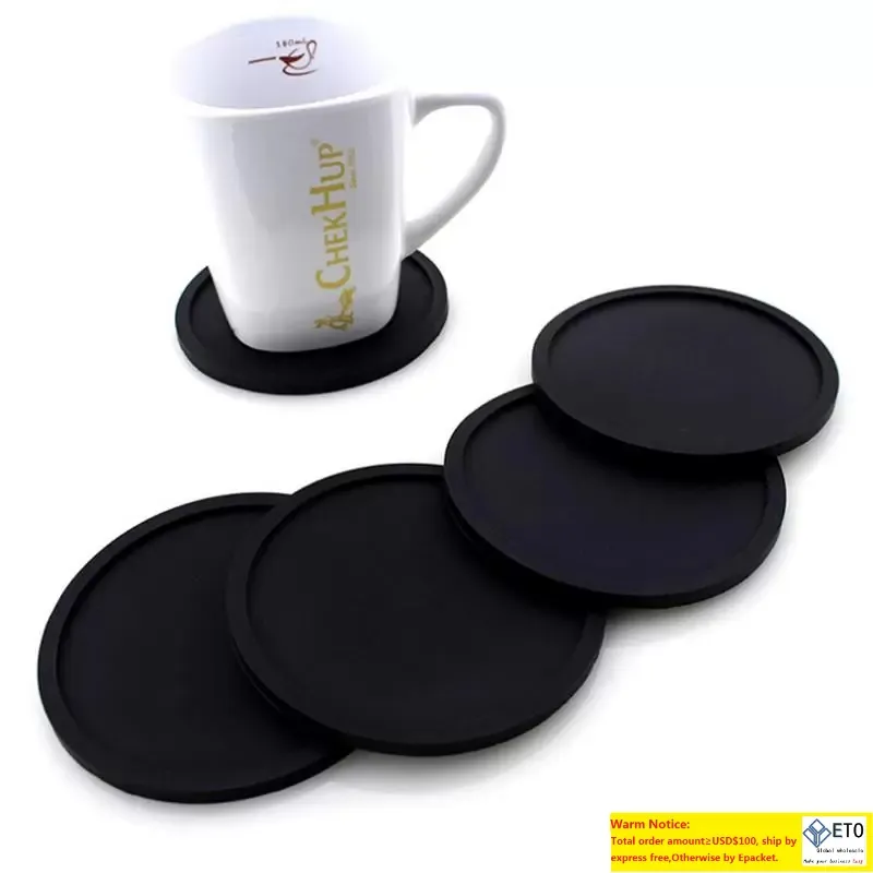 Heat Resistant Mat, Silicone Non-Slip Coaster, Round Cup Cushion