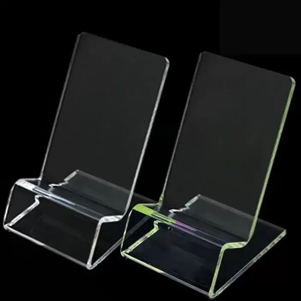 Ultra Transparent Clear Acrylic Foldable Cell Phone Display Stands For