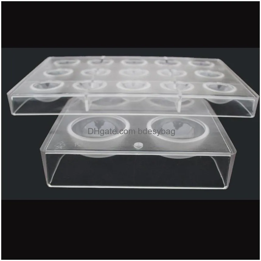 mold for chocolate 681215 large half spheres shapes polycarbonate 3d candy jelly mould tool y200618