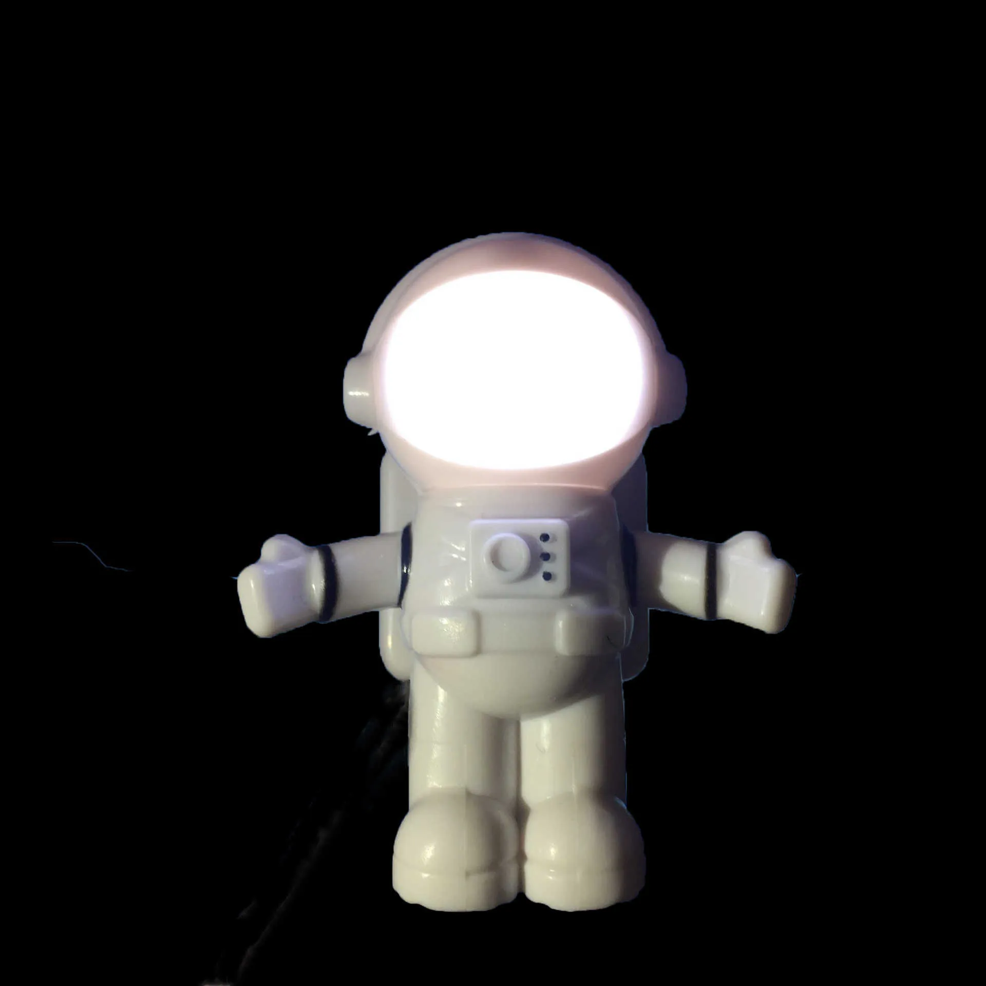 Nattlampor USB Night Light Astronaut LED -lampa Desk Lamp Flexibel LED Nightlight Reading Table Light Spaceman Decoration Lamp för Laptop P230331