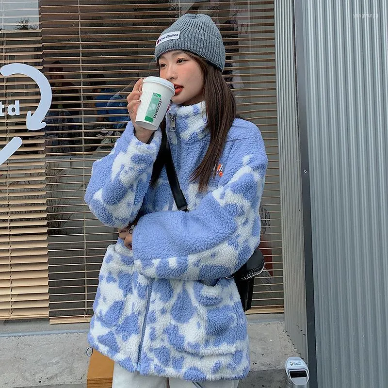 Damskie okopa płaszcza panie i kurtki odzież dla kobiet Koreańska wersja bawełniana zima luźna zagęszcza