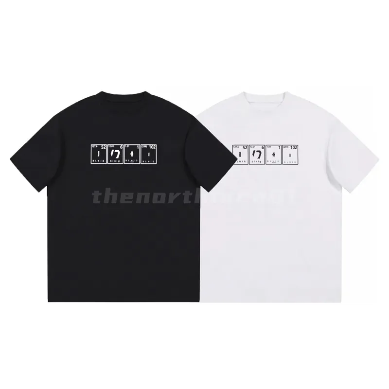 Magliette da uomo Design Logo Lettera Stampa Manica corta High Street T-shirt traspirante Moda casual Coppia Top Nero Bianco