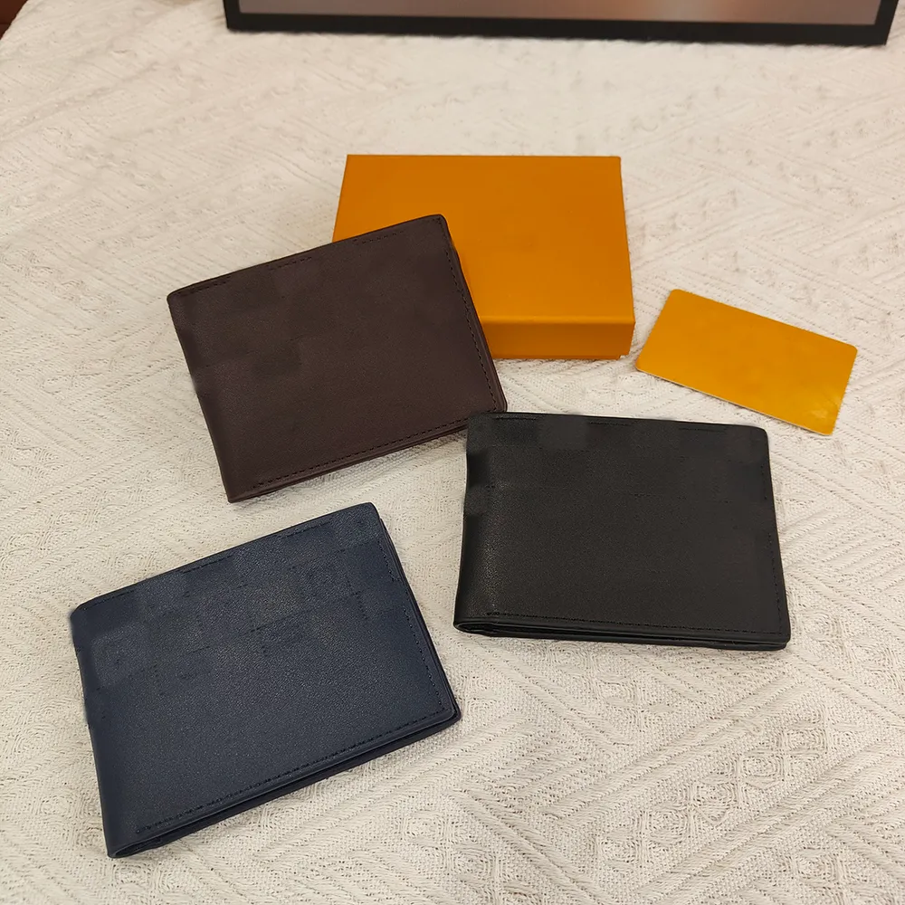 Carteiras de grife clássico de cartão de crédito clássico Crossbody Bag Fashion vários estilos e cores Pocket Mini Wallet Caixa de bolsa curta