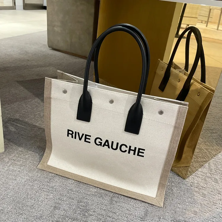 Luksusowy Rive Gauche duże letnie kosmetyczne bagaż torba na plażę damskie męskie designer